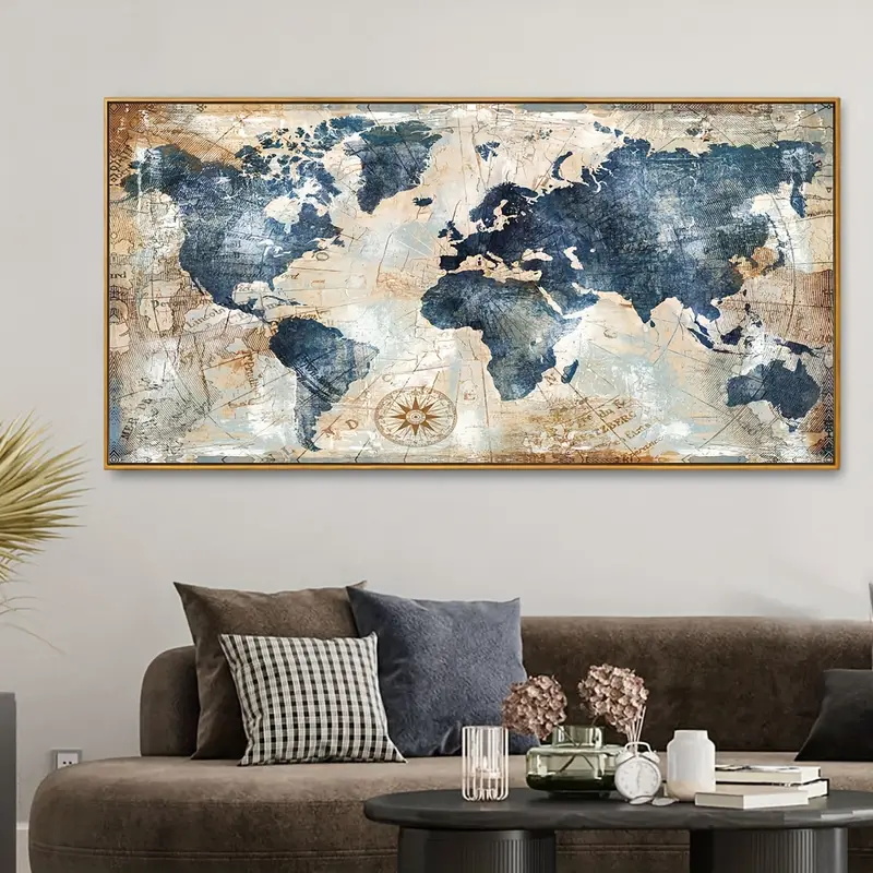 Star Map Poster - 1 шт., холст, постер, винтажный художественный