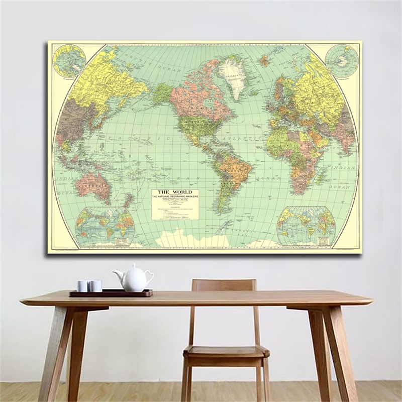 Star Map Poster - Карта мира (1932), настенный постер-гобелен, для