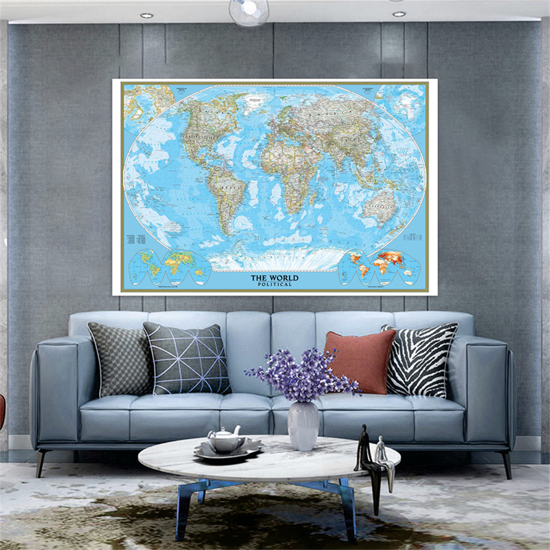 Star Map Poster - Английский постер с картой мира, классическая