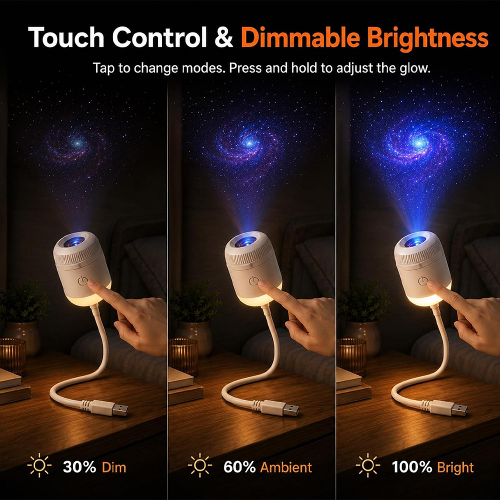Planetarium Projector Home - 24-слайдовый вращающийся проектор звездного неба, портативный,